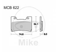 TRW Jeu de plaquettes de frein MCB622