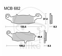 Plaquette de Frein Std TRW Lucas 787.31.85 Kawasaki 650 KLR 1995-2004