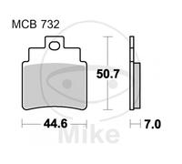 Plaquette de Frein Std TRW Lucas 787.38.62 For Sym GTS 125 Joymax Evo 2011-2013