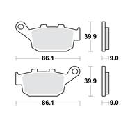 Jeu de plaquettes de frein TRW MCB841SH