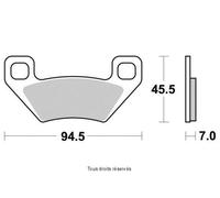 Plaquette De Frein Vesrah Pour Quad Arctic Cat 700 Prowler Xt 4x4 2015 À 2016 Avg / Avd / Arg / Ard Neuf