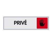 Plaquette de porte ''Privé'' Novap en plexiglas couleur 170 x 45 mm - NOVAP - 4033402