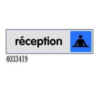 Plaquette de porte ''Réception'' plexiglas 170x45mm - NOVAP - 4033419