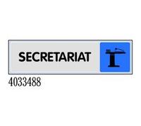 Plaquette de porte ''Secrétariat'' plexiglas 170x45mm - NOVAP - 4033488