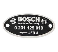 Plaquette d'identification pour allumeur Bosch "019"