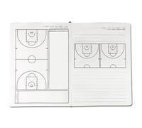 Plaquette Entraineur Basket Carnet de 180 Pages pour Entraîneurs, Tableau Portable D'Entraîneur de Basketball, Revêtement en Cuir à Effet Changeant