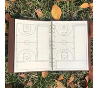 Plaquette Entraineur Basket de 280 Pages pour Entraîneurs avec Six Aménagements de Plateau Adaptés à Toutes les Simulations Tactiques