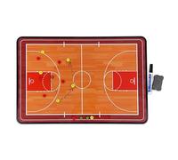 Plaquette Entraineur Basket, Tableaux Tactiques de Basket-Ball, Double Face, Couleurs Vives, Facile à écrire et à Effacer, pour le Guidage de l'entraînement(Medium)