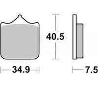 Plaquette Frein Av 762dc Sbs Pour Moto Aprilia 1000 Rsv Tuono R Factory 2006-12