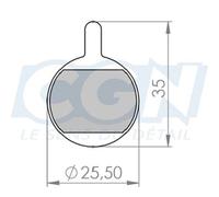 Plaquette frein vtt 32 optimiz adapt promax 320/400 (pr)