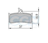 Clarks Shimano Deore XT/SRAM/Grimaco-8 Sintered Patins de frein à disque