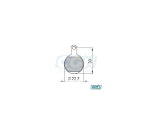 Plaquette Frein Vtt 43 Clarks Sintered Adapt. Tektro Iox/Lyra (Pr) Multicolore