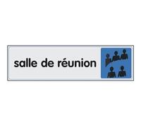 Plaquette signalétique en plexiglass - 170 x 40 mm - Salle de réunion NOVAP
