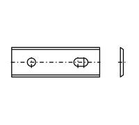 Plaquette spéciale 27 - 44,5x15x1,5mm a=25mm T04F 10 pcs.
