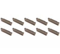 Plaquettes à tronçonner revêtement TiAlN largeur de tronçonnage 3 mm 10 pcs MW-Tech MGMN300-M