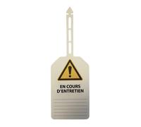 Plaquettes - Danger + "En cours d'entretien" - 85x145mm