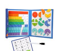 Plaquettes de calcul de Fracture magnétiques | Planche à calculer magnétique | Jeu éducatif mathématiques pour de 6 à 12 Ans | Outil pédagogique pour Les, la Maison et la Salle de