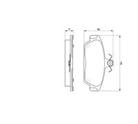 Plaquettes de frein 0 986 424 092 BOSCH pour ROVER MG LADA