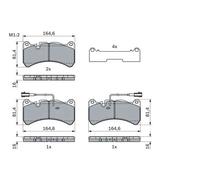 BOSCH 0 986 424 104 Plaquettes de frein