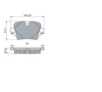BOSCH 0 986 424 623 Plaquettes de frein