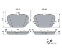 BOSCH 0 986 424 858 Plaquettes de frein