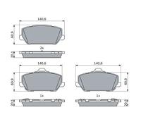 Bosch Plaquettes de frein avant 0 986 424 954 – ECE-R90-1, jeu de 4
