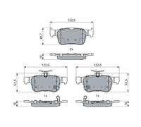 Plaquettes de frein 0 986 460 019 BOSCH pour HONDA e