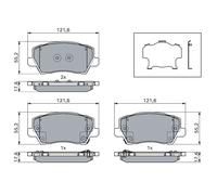 BOSCH 0 986 460 078 Plaquettes de frein