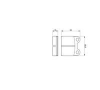 BOSCH - Jeu de 4 plaquettes de frein 0 986 460 101 - Réf. 0986460101