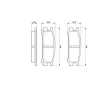 Plaquettes de frein 0 986 461 143 BOSCH pour SUBARU LEGACY I LEGACY I Break SVX