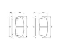 Plaquettes de frein 0 986 461 750 BOSCH pour SUZUKI X-90 VITARA VITARA Cabrio