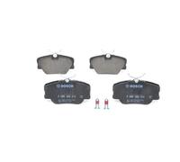 Bosch Plaquettes de frein avant BP748 - ECE‑R90, sans cuivre - Jeu de 4 avec accessoires
