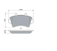 Plaquettes de frein 0 986 494 031 BOSCH pour RENAULT OPEL NISSAN
