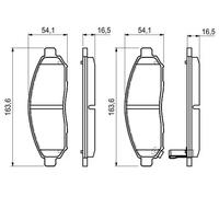 Plaquettes de frein 0 986 494 151 BOSCH pour NISSAN PATHFINDER III NAVARA NP300