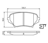 Plaquettes de frein 0 986 494 188 BOSCH pour MAZDA MX-5 III