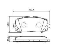 Plaquettes de frein 0 986 494 196 BOSCH pour TOYOTA YARIS