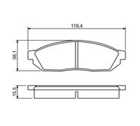 Plaquettes de frein 0 986 494 208 BOSCH