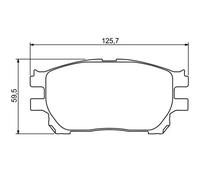 Plaquettes de frein 0 986 494 212 BOSCH pour TOYOTA PREVIA II