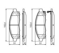 Plaquettes de frein 0 986 494 268 BOSCH
