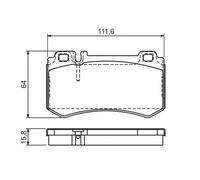 Plaquettes de frein 0 986 494 356 BOSCH pour MERCEDES-BENZ SL CLK CLASSE S Coupé