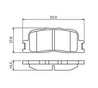 Plaquettes de frein 0 986 494 359 BOSCH pour TOYOTA LEXUS