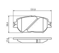 Plaquettes de frein 0 986 494 418 BOSCH pour LEXUS GS