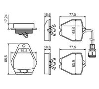 Plaquettes de frein 0 986 494 436 BOSCH pour AUDI A8 D2