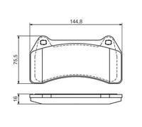 Plaquettes de frein 0 986 494 448 BOSCH pour JAGUAR S-TYPE II XJ