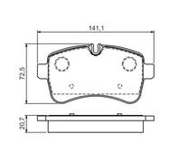 Plaquettes de frein 0 986 494 460 BOSCH pour IVECO DAILY IV Fourgon