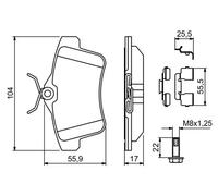 Plaquettes de frein 0 986 494 640 BOSCH pour CITROËN PEUGEOT DS
