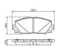 Plaquettes de frein 0 986 494 670 BOSCH pour TOYOTA PRIUS PRIUS PHV
