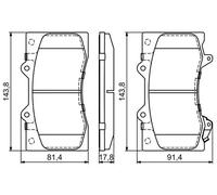 BOSCH 0 986 494 693 Plaquettes de frein