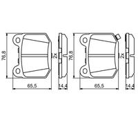 Plaquettes de frein 0 986 494 865 BOSCH