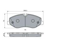 Plaquettes de frein 0 986 494 914 BOSCH pour MERCEDES-BENZ CLASSE V VITO Tourer